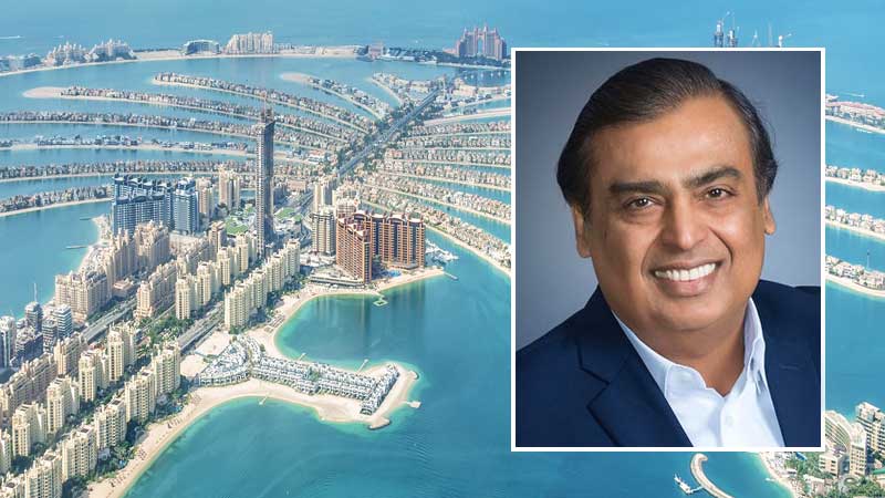 Billionaire businessman Mukesh Ambani (inset).
