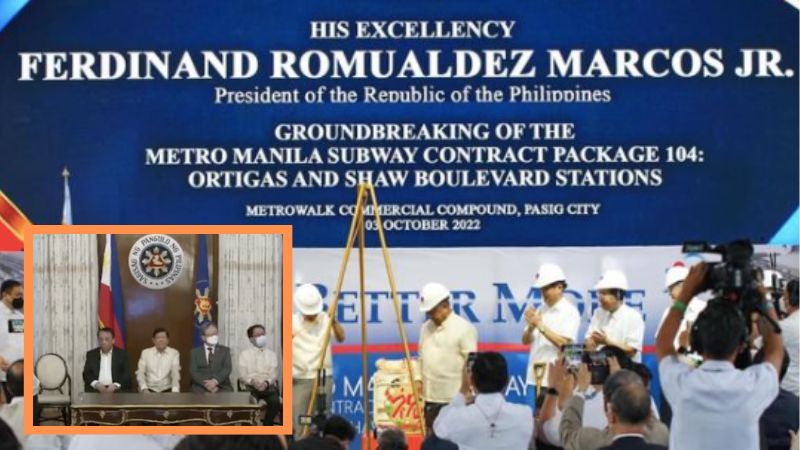 Philippines: President Marcos Jr. signs contract for Metro Manila Subway Project