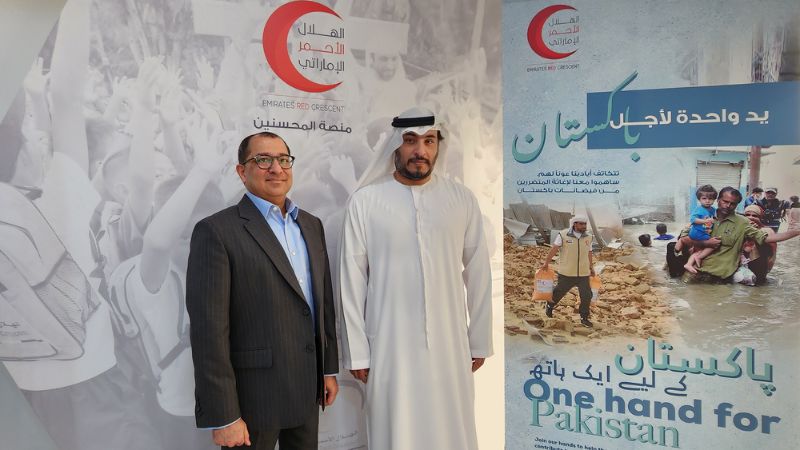 Mahzooz donates 500,000 water bottles, Dh25,000 to help Pakistan flood victims