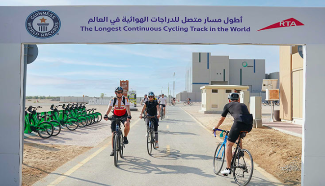 Guinness unveils Al Qudra Cycling Track as world’s longest continuous cycling path