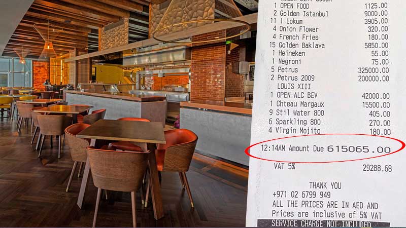 Dh615,065 dinner bill at Salt Bae’s Abu Dhabi restaurant goes viral