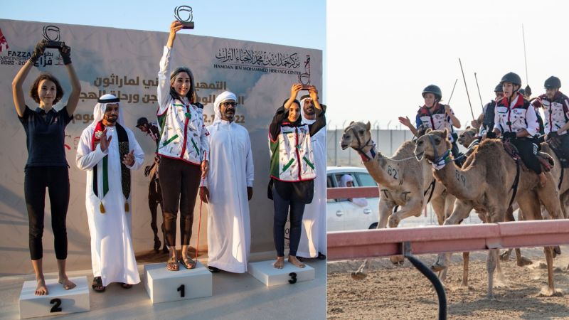 Arab-American expat wins 1st place at 4th Camel Trek Marathon