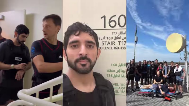 Dubai Crown Prince unlocks another fitness achievement after racing to the top of Burj Khalifa