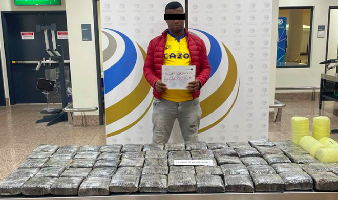 Authorities seize 36.7kg of marijuana from a passenger at Dubai International Airport