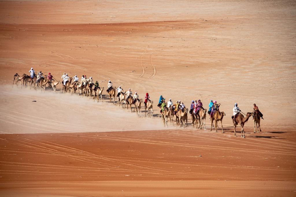 UAE Camel Trek: 34 camel riders from 15 countries take off for a 600km desert voyage