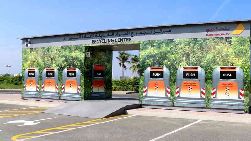 Dubai Municipality designs Recyclable Materials Collection Center using cargo shipping containers