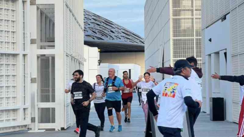 Over 800 runners participated in Louvre Abu Dhabi’s scenic morning run