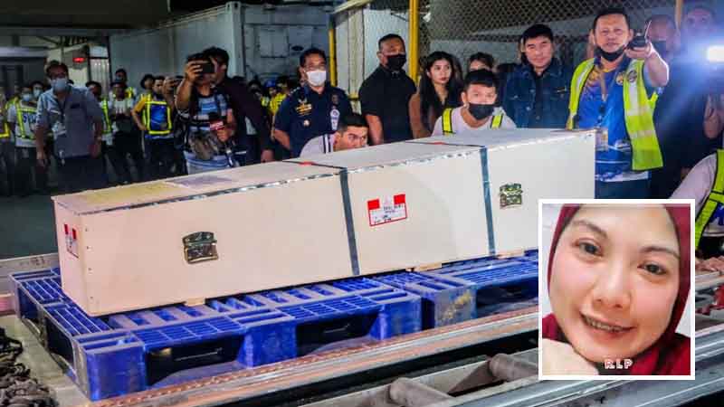 Remains of Filipina murdered in Kuwait arrives in Philippines