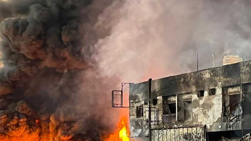 Fire in Ajman: investigation underway into big factory blaze