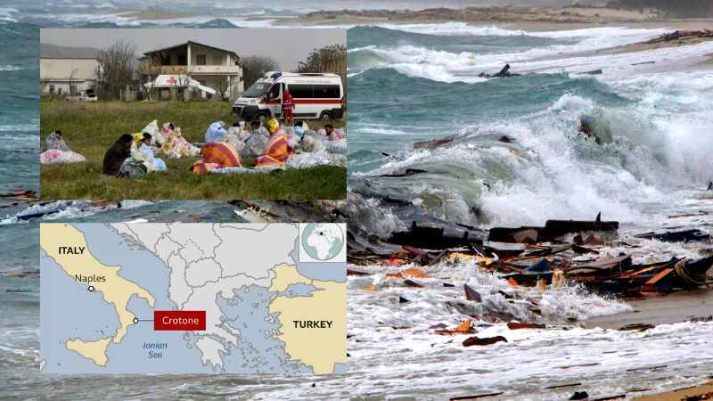 Italy shipwreck: 59 dead as migrant boat sinks off Calabria coast