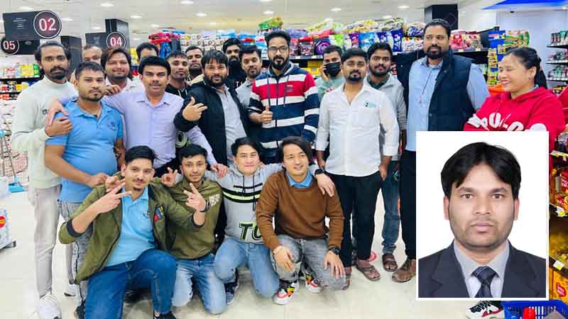 Big Ticket winners Ranjit Kumar Pal and his group of friends and colleagues.