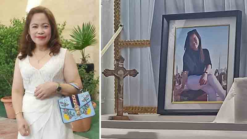 At the wake (right) for Gina Añolga Sorianosos in Mlang, Cotabato, Philippines.
