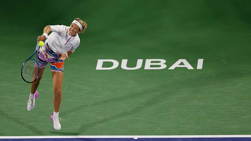 Dubai tennis: Elena Rybakina, Victoria Azarenka claim victory