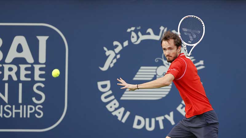 Dubai tennis: Daniil Medvedev to join Novak Djokovic in second round