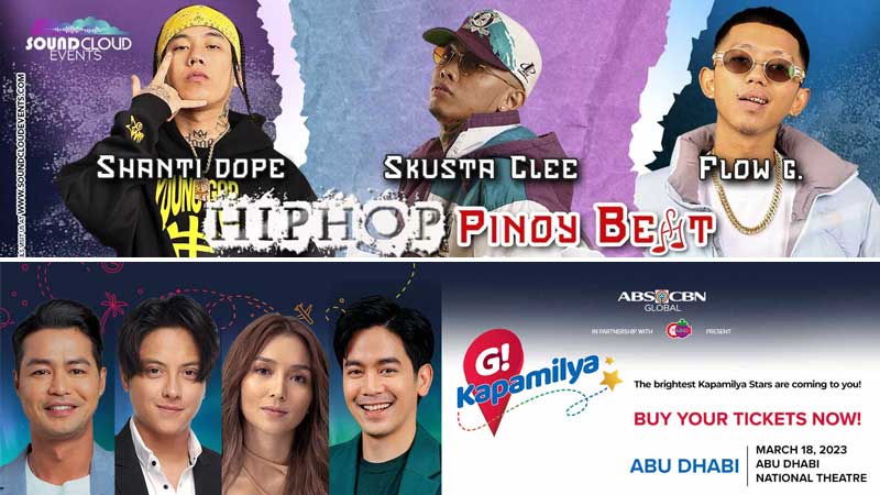 Hiphop Pinoy Beat & G Kapamilya: March weekend treat for Filipinos in UAE
