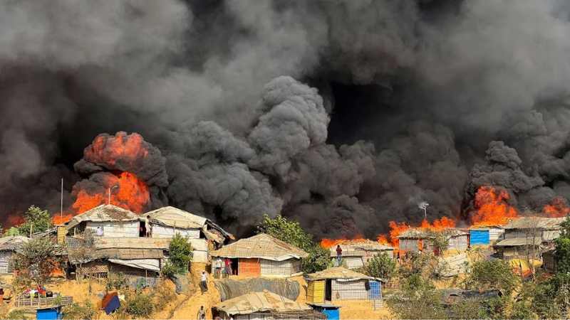 Bangladesh investigates massive fire at world's largest refugee camp