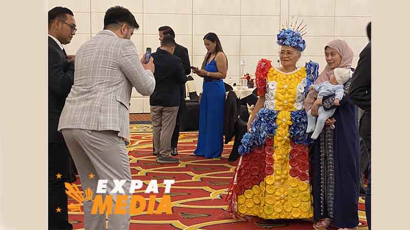 Dubai: Filipina with gown made from plastic bottles wins Best Dressed at Dubai Vibes Eminent Awards