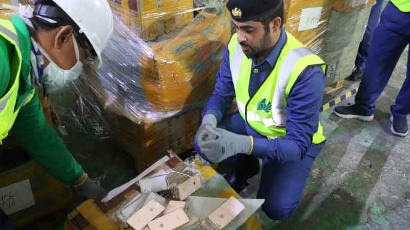 What happens to fake items seized in UAE?