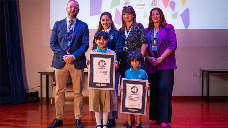 Emirati kids set Guinness World Records