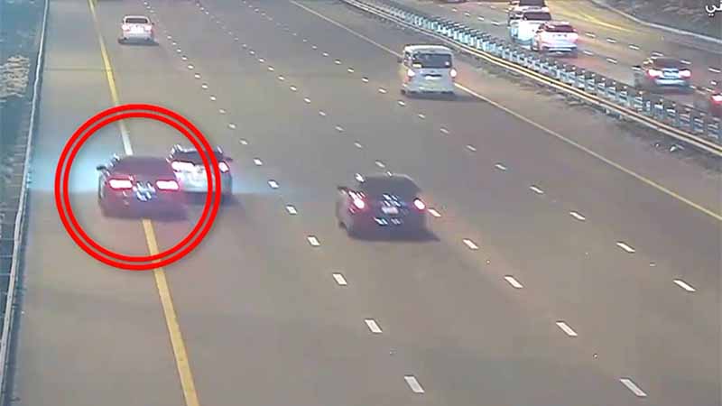 Tailgater causes accident on Abu Dhabi highway