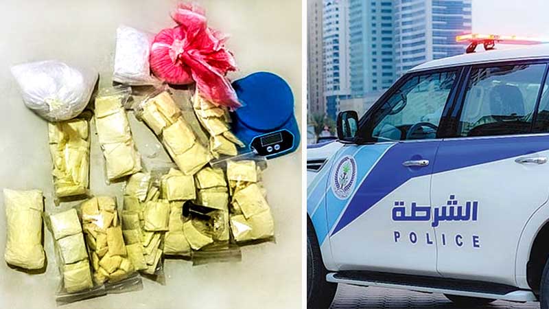 Sharjah arrests 7 drug dealers selling narcotics via delivery companies