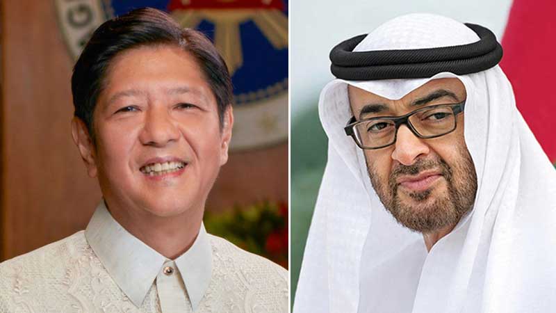 Sheikh Mohamed receives call from Marcos Jr