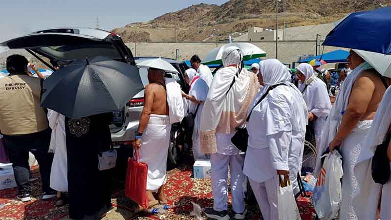 Over 200 Filipino Haj pilgrims stranded in Saudi Arabia get aid