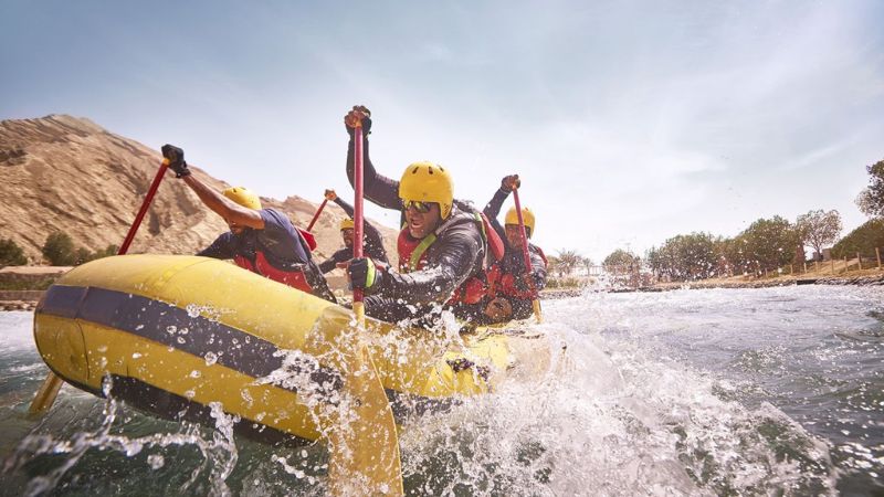 Abu Dhabi builds white water river in middle of desert