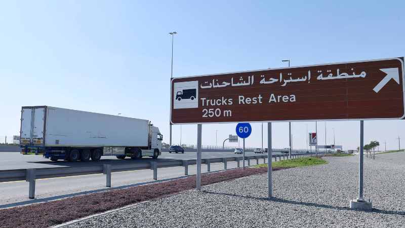 RTA constructs 19 rest stops, lay-bys for trucks across Dubai