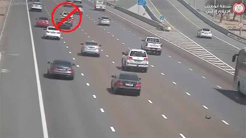Watch: Pickup truck causes multi-car crash in Abu Dhabi