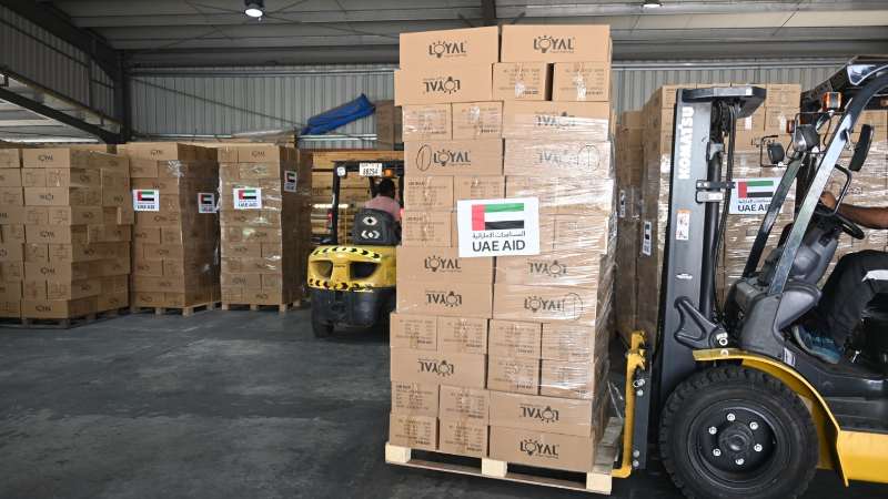 UAE sends 250 tonnes of aid to Ukraine