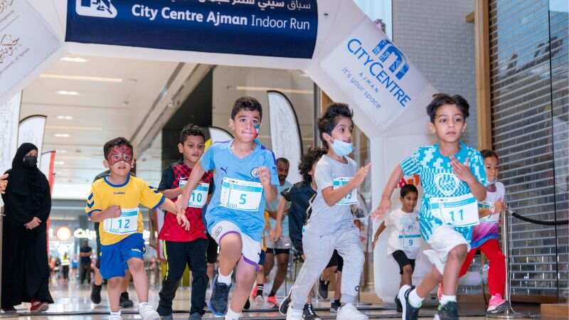 Runners Take Over City Centre Ajman for Indoor Run