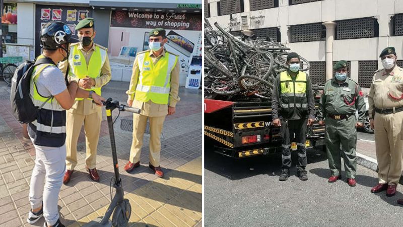 Dubai Police Confiscates 8,786 E-scooters, Bicycles in 6 Months