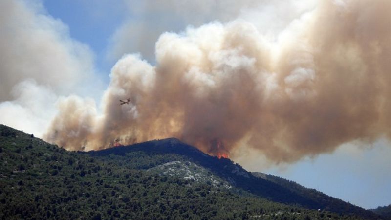 Strong Winds Fuel Greece Wildfires, Killing One
