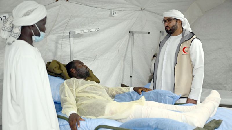 UAE-Amdjarass field hospital treats more than 3000 Sudanese refugees in first month
