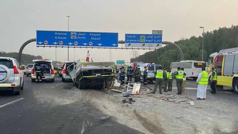 Tailgating causes Dubai truck crash that killed 2