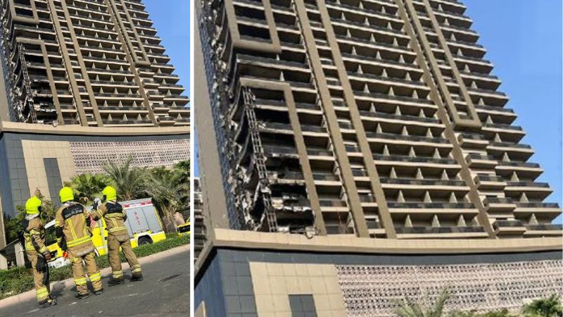 Dubai Sports City Fire: CoolingOperations Underway