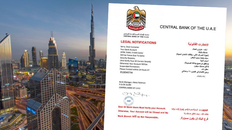 Scam Alert: Fake UAE Central Bank Legal Notice Resurfaces