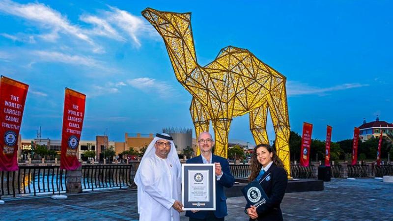 Dubai creates new world record with LED camel