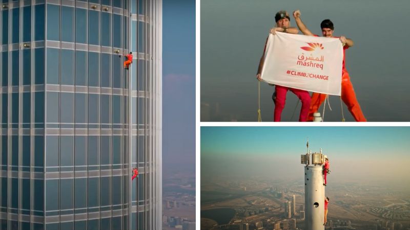 Watch: French ‘Spiderman’, partner climb Burj Khalifa