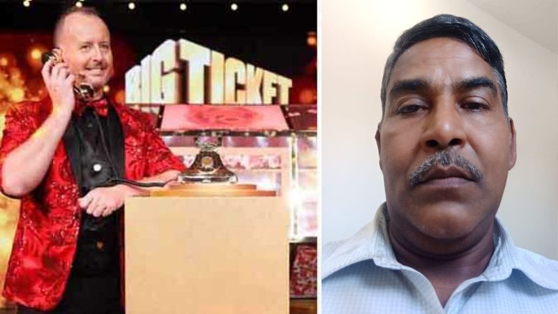 Bangladeshi driver Mohamed (right) has won Dh1 million in the Big Ticket e-draw.
