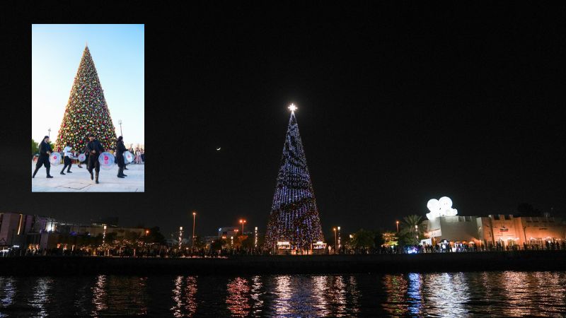 Dubai: Tallest Christmas tree in Middle East lights up in Al Seef