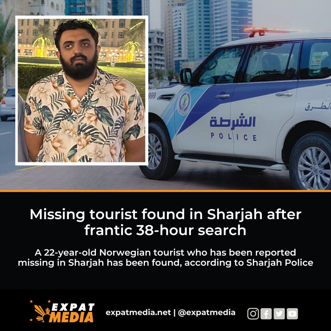 Missing tourist found in Sharjah after 38-hour search