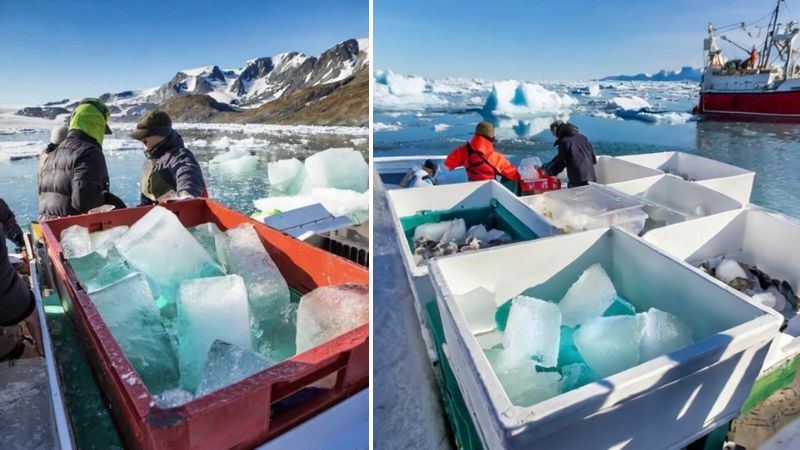 ‘Purest ice on Earth’ arrives in Dubai after 20,000km journey from Arctic