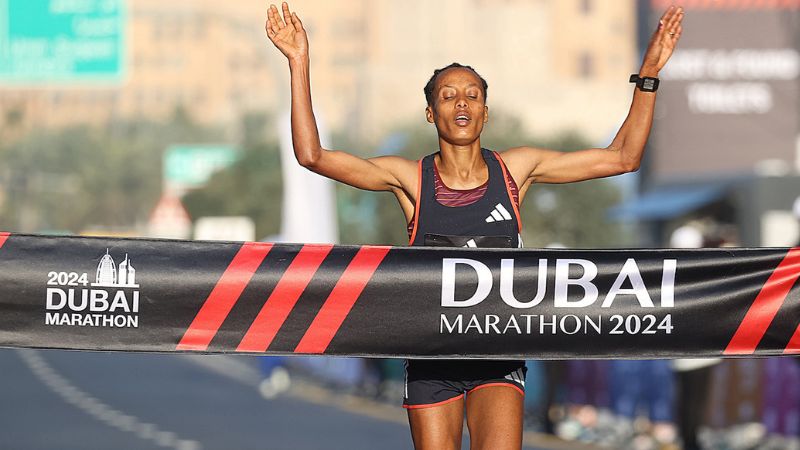 Dubai Marathon 2024: Ethiopia’s Tigist Ketema breaks debut world record