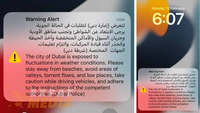 Dubai Police issues weather warning, cautions residents to stay away from beaches