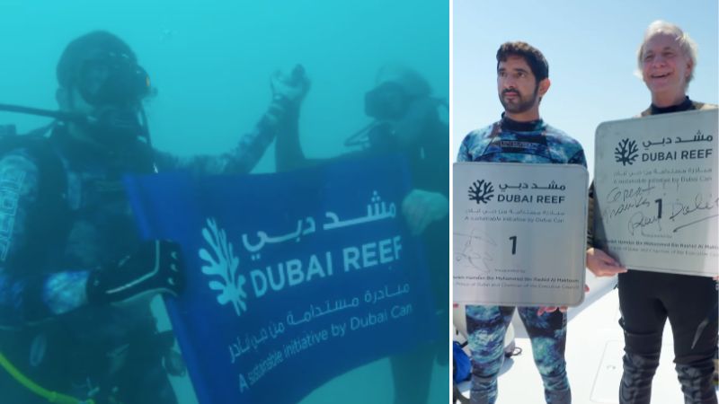 Sheikh Hamdan goes diving to launch Dubai Reef project