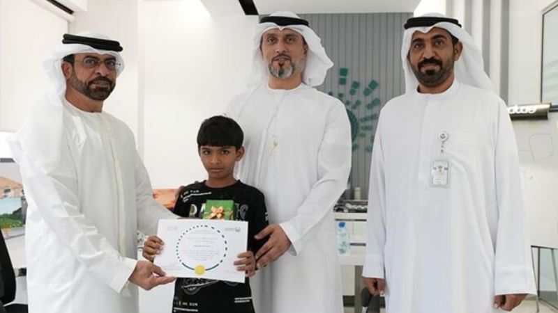 Dubai boy who found lost watch honoured for honesty