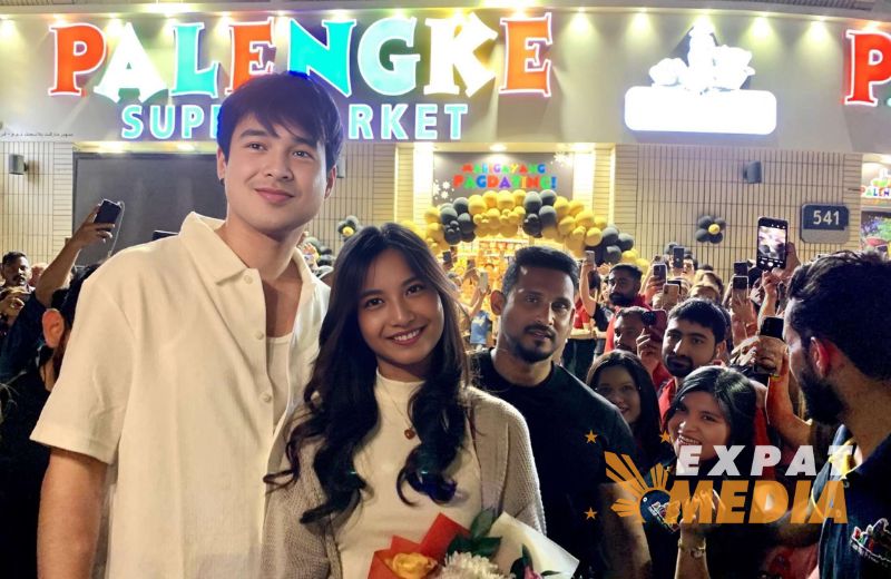 UAE: Jerome Ponce, Krissha Viaje visit Palengke Supermarket