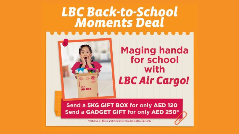 UAE to Philippines air cargo starting at Dh120: LBC Express launches back-to-school deals